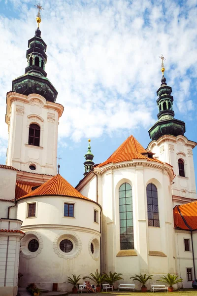 Monastero Strahov Basilica Dell Assunzione Della Madonna Petrin Collina Praga — Foto Stock