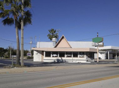 Yaz renk Daytona Beach bu yapıdır. Bu yolun yer almaktadır. Florida, ABD tatilde çekilen fotoğraf.; 19 Ocak 2016.