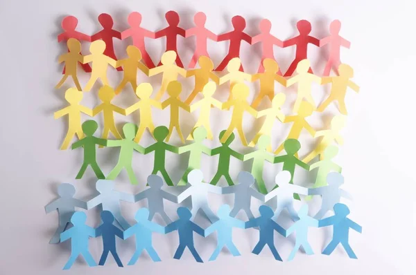 Kağıt insanlar Lgbt gökkuşağı renkleri