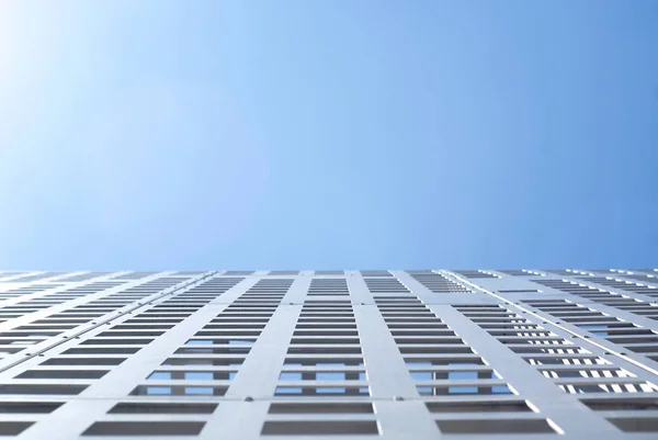 Modern Futuristic White Metal Exterior — Stock Photo, Image