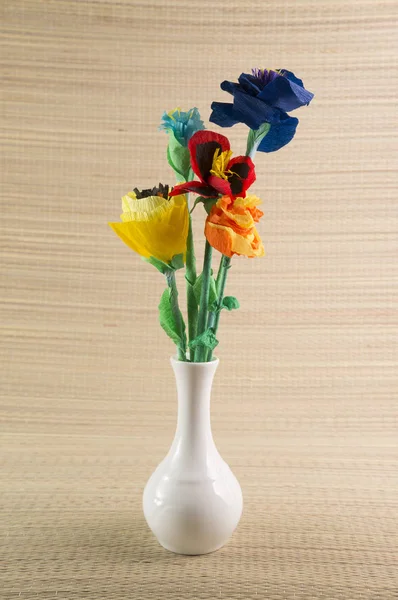 Handmade Paper Origami Flowers — Stock Photo, Image