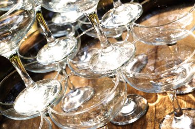 Boş şampanya / şarap gözlük