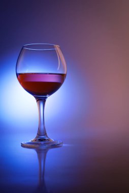 Soyut Mavi kırmızı şarap