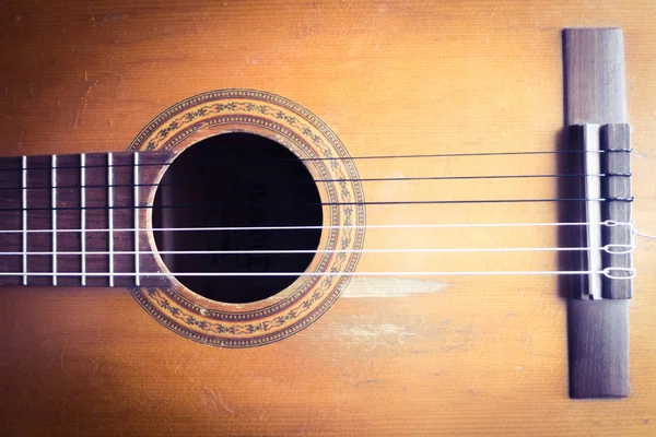 Guitarra Clásica Guitarra Clásica Antigua Con Cuerdas Nylon Antigua Guitarra —  Fotos de Stock