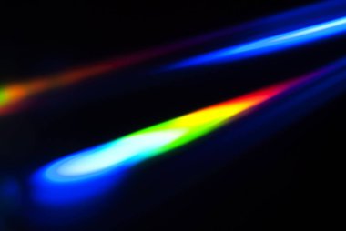 Karanlıkta renkli tayf.