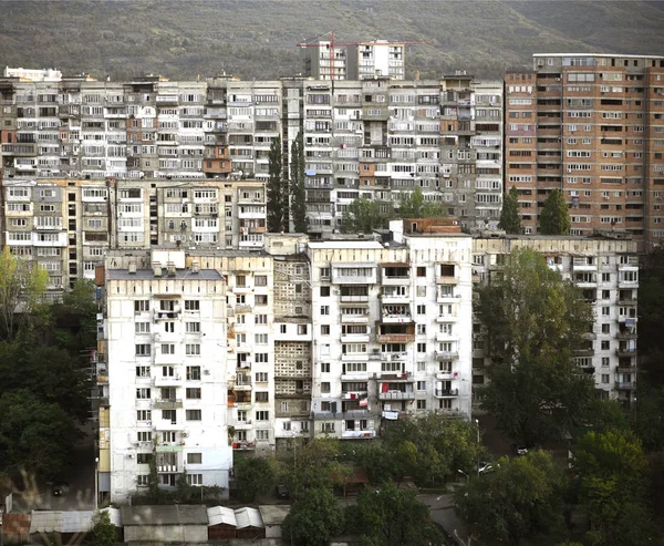 Architettura Post Sovietica Piani Blocchi Appartamenti — Foto Stock