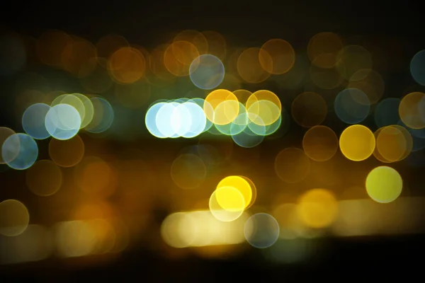 Colorful light circles in blur. Blurred background with light circles.