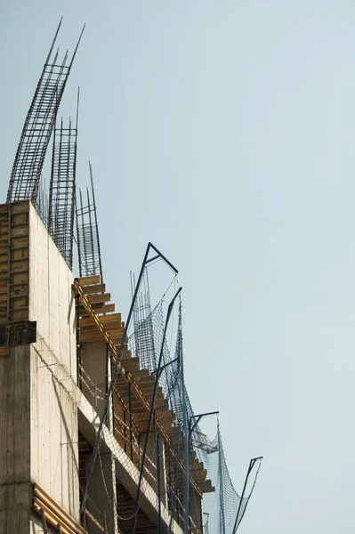 Edificio Varios Pisos Sin Terminar Construcción Edificios Proceso —  Fotos de Stock