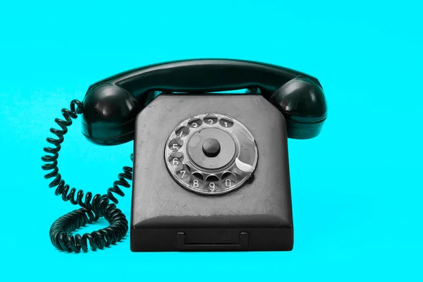 Zabytkowy Telefon Lat Tych Abstrakcyjnych Żywych Kolorach Styl Retro Telefon — Zdjęcie stockowe