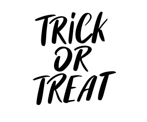 Texto Con Letra Con Tema Halloween Truco Trato — Archivo Imágenes Vectoriales