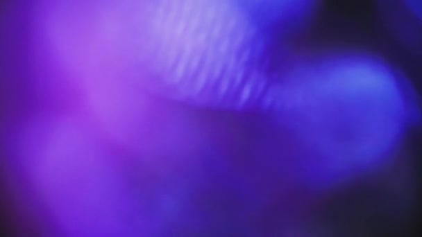 Bokeh violet naturel se déplaçant sur le fond noir .