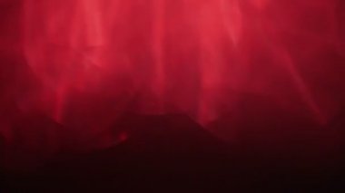 Nazik, güzel ufuk kırmızı bokeh, ışık sızdırıyor. Yaratıcı hareketli arka plan.