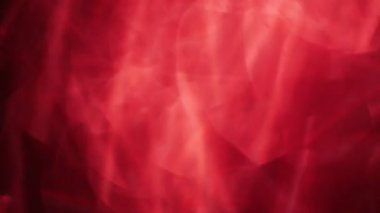 Fütüristik kırmızı ışık sızıntıları, bokeh karanlıkta.