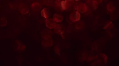 Doğal fütüristik arka plan kırmızı parlayan bokeh ile parıldıyor.