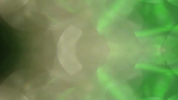 Kleurrijke groene bokeh. Perfecte abstracte beweging achtergrond. — Stockvideo