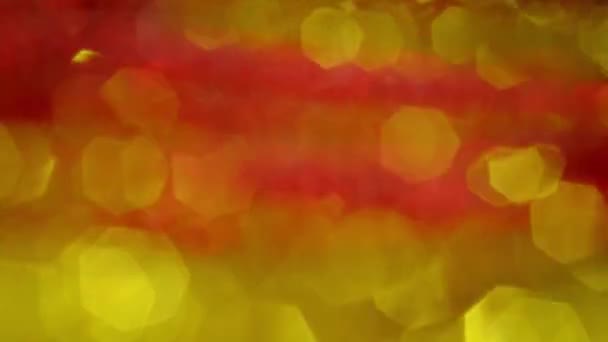 Czerwony pomarańczowy różowy żółty okrąg bokeh świateł. — Wideo stockowe