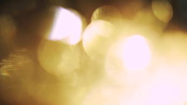 Altın sıcak ve yumuşak beyaz garland bokeh karışımı. Xmas geçişler için iyi.