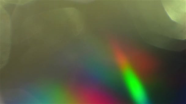 Holografische Kleurrijke Gerimpeld Folie Beeldmateriaal Futuristische Creatieve Achtergrond — Stockvideo