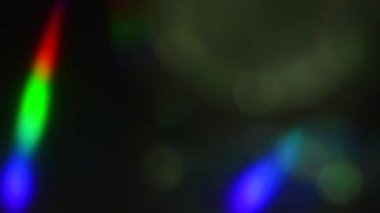 Renkli ışık. Koyu arka plan güzel ridescent ışıkları.