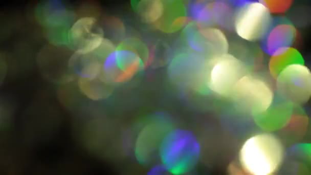 Futurisztikus holografikus absztrakt háttér. Tarka bokeh. — Stock videók