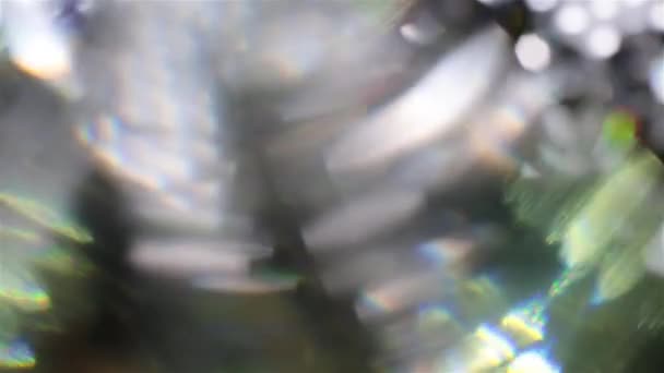 Éléments cristallins brillants déconcentrés dans la pièce sombre .