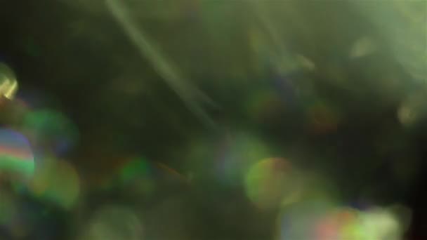 Bokeh holográfico, fondo abstracto iridiscente vintage . — Vídeo de stock