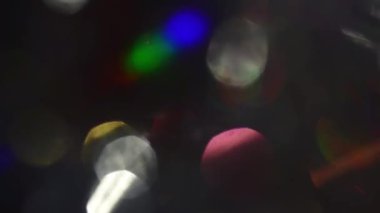 Bulanık Noel ışıkları bokeh. Yaratıcı arka plan.