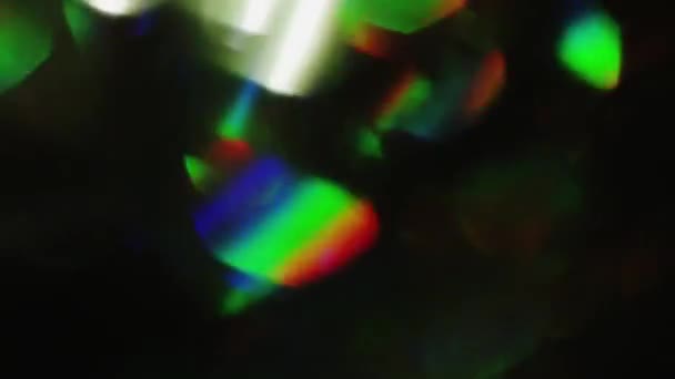 Folha de néon holográfica fundo natural. Contexto abstrato . — Vídeo de Stock
