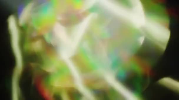 Particules holographiques, fond moderne, transitions vidéo multicolores créatives . — Video