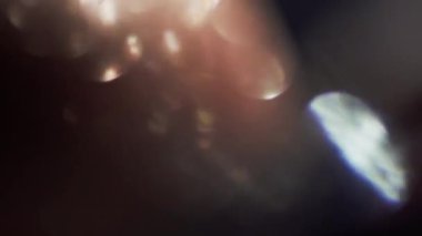 4 k çözünürlüklü. Yumuşak, güzel ve parlak renkli bokeh, Soyut Işık sızıntıları.