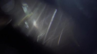 Hızlı hareket cam mercek fişekleri. Fütüristik soyut hareketli arka plan.