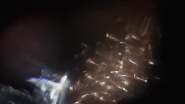 Güzel parlak renkli ışık, çok renkli yaratıcı geçişler, efektler yerleşimi.