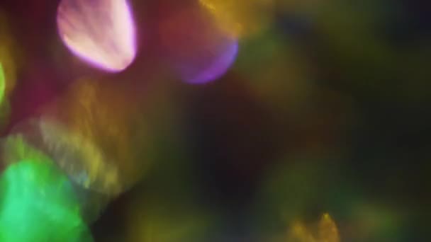 Splendide Particelle Multicolori Lusso Tremolano Delicatamente Buio Scelta Migliore Progetti — Video Stock