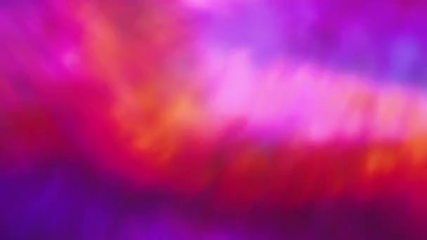 暗闇の中で光の虹色ホログラム水しぶき。創造的な背景には、4 k. — ストック動画