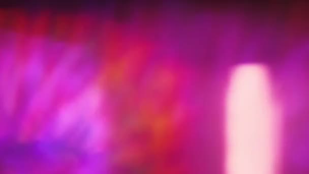 Hermoso fondo de arco iris abstracto en tonos púrpura. Colores de moda iridiscentes . — Vídeos de Stock