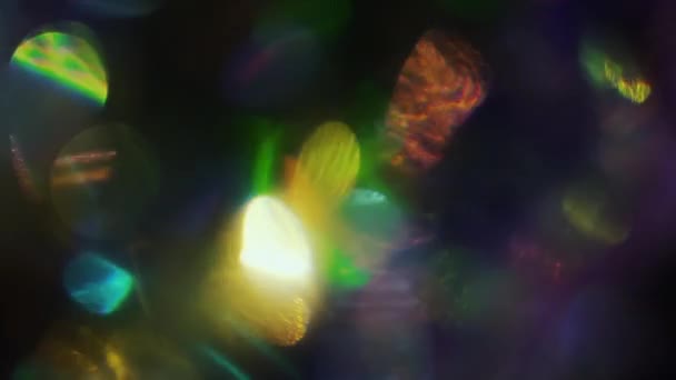 Zachte kleuren spelen in het donker. Creatieve abstracte veelkleurige achtergrond. Regenboog palet. — Stockvideo