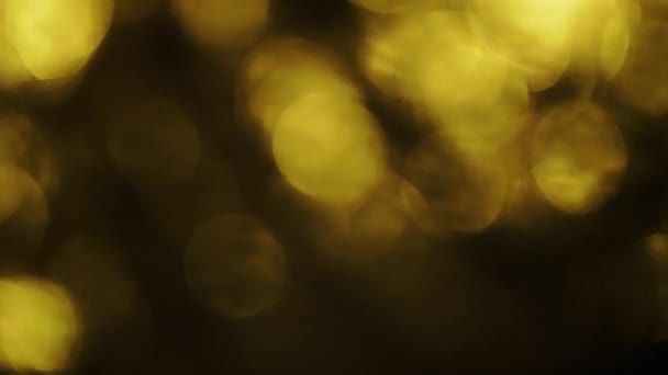 4k, dynamische warm uit focus verlichting, bokeh abstracte creatieve achtergrond. — Stockvideo