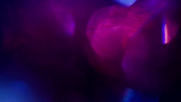Disco stílus absztrakt háttér. Hideg lila és kék árnyalatai. 4 k felbontás. — Stock videók