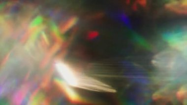 Psychedelic soyut parçacıklar, yanardöner holografik renkleri.