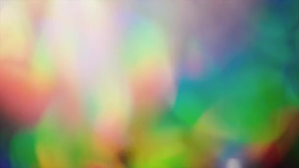 Glamorous iridescent background, blurred reflections from holographic foil. — Stock Video