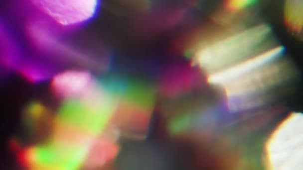 Unico mix arcobaleno di colori, magico sfondo astratto iridescente . — Video Stock
