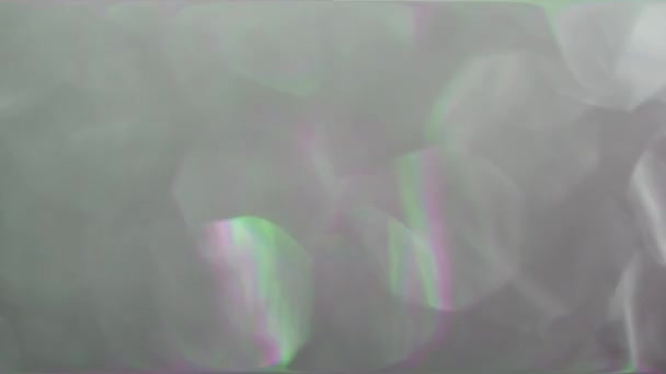 虹色の背景、効果グリッチ、ホログラム箔、サイバー パンクの概念. — ストック動画