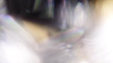 Soyut yanardöner ışık, fütüristik çok renkli distorsiyonları karanlıkta.