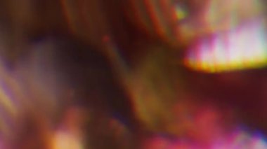 Holografik yanardöner bozulmalar, bokeh, parlama, TV hasar etkisi.