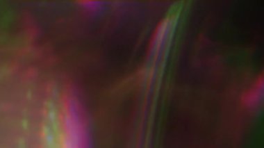 Hareket çok renkli arka plan, yanardöner bozulmalar, psychedelic aksaklık etkisi.