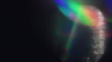 Renkli bokeh parıldayan psychedelic arka plan yanardöner folyo.