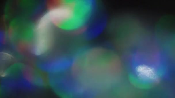 Fondo futurista lámina holoráfica iridiscente, mezcla de partículas multicolores . — Vídeo de stock