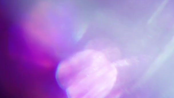 Fond de couleurs fluo, bokeh holographique, séquences bouclables. Résolution 4k . — Video