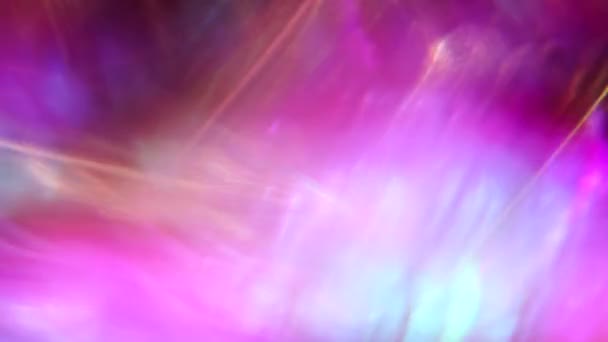 Dreamy abstract background, iridescent bokeh, overlay effect, seamless background, seamless loop, creative transition. — Stock Video