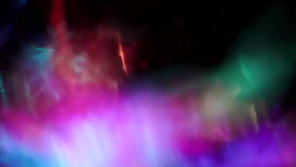 Luxe glamour fond abstrait, cyberpunk bokeh, surface de mouvement surréaliste . — Video